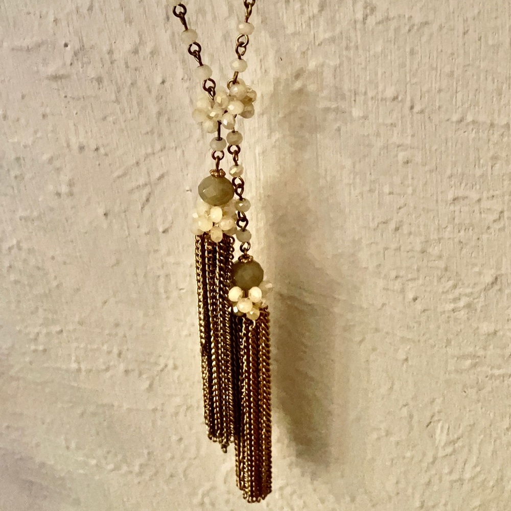 Long tassel necklace - Picture 2 of 4